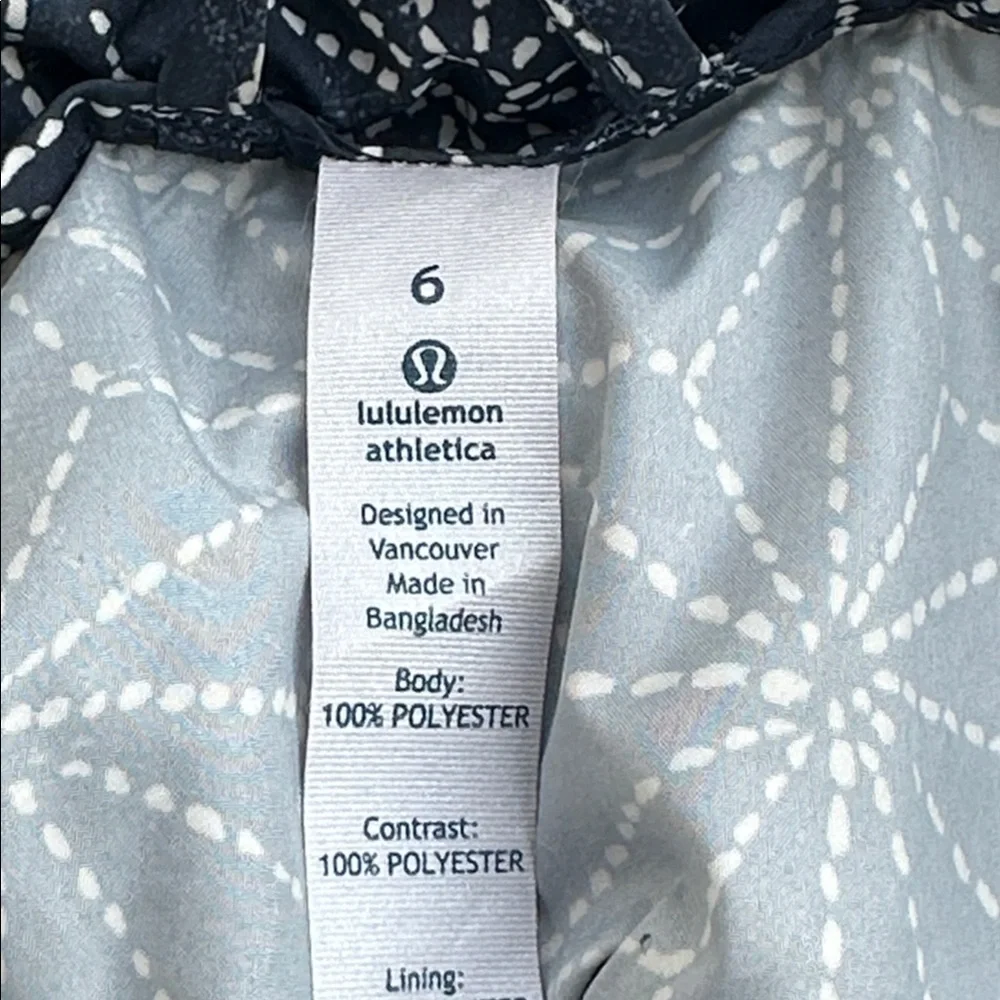Lululemon Miss Misty Pullover Exploded Sashico Star Inkwell Ghost size 6